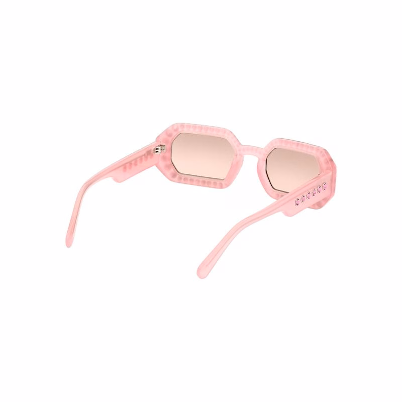 Sonnenbrille, achteckige Form, Pavé-Fassung, SK0345 72U, Rosa