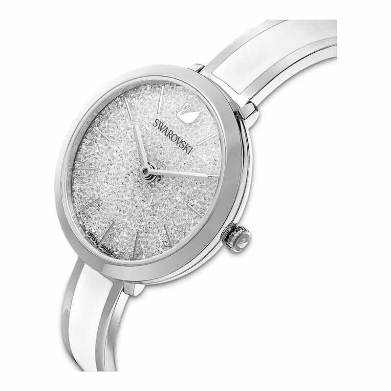 Crystalline Delight Uhr, Metallarmband, Weiß, Edelstahl