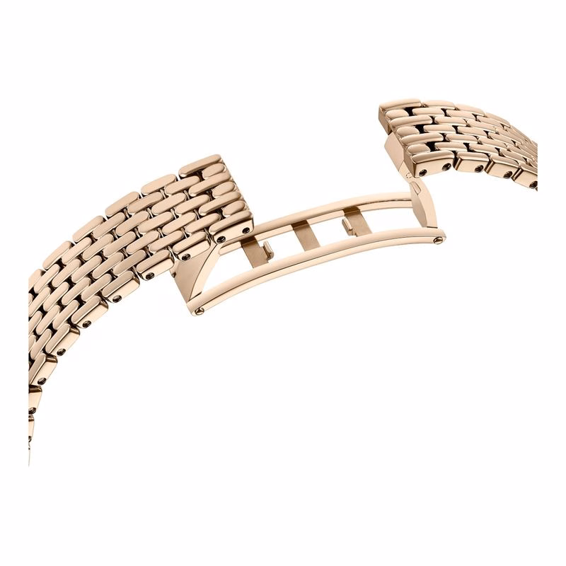 Attract Uhr, Metallarmband, Weiß, Goldfarbenes PVD