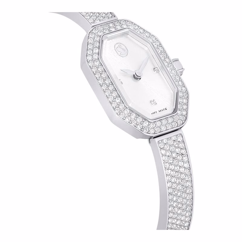 Dextera Armreifuhr, Swiss Made, Metallarmband, silberfarben, Edelstahl