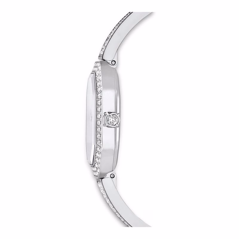 Dextera Armreifuhr, Swiss Made, Metallarmband, silberfarben, Edelstahl