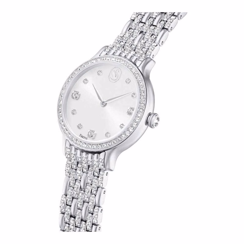 Imber Uhr, Swiss Made, Metallarmband, silberfarben, Edelstahl