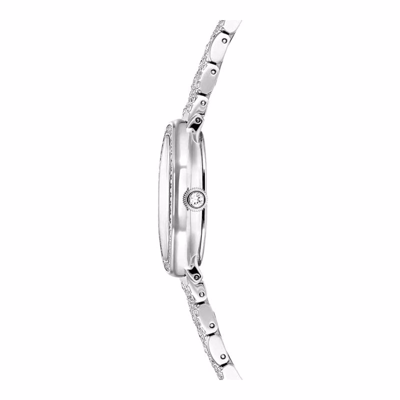 Dextera Octagon Uhr, Swiss Made, Metallarmband, silberfarben, Edelstahl