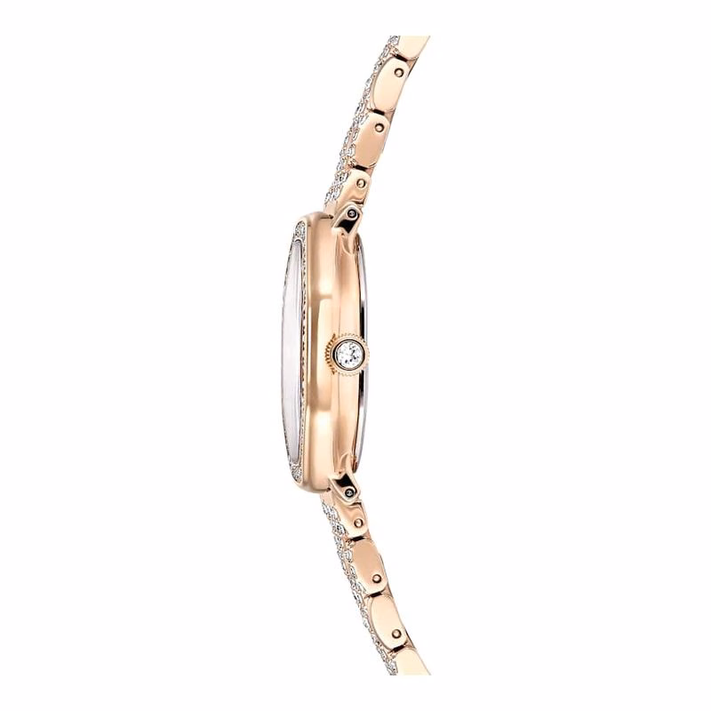 Dextera Octagon Uhr, Swiss Made, Metallarmband, goldfarben, roségoldfarbenes Finish