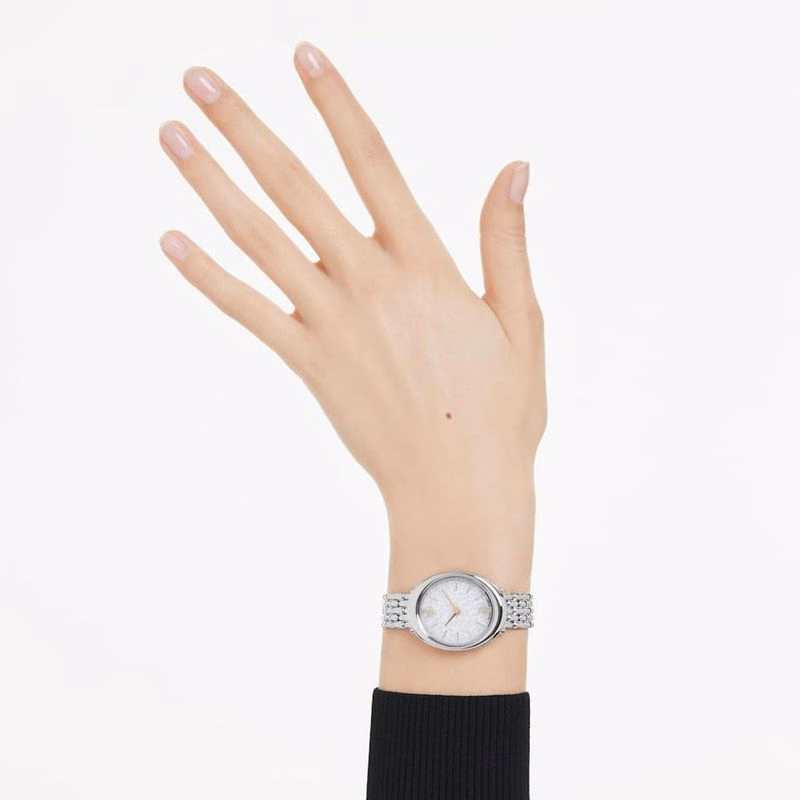 Imber Uhr, Swiss Made, Metallarmband, silberfarben, Edelstahl