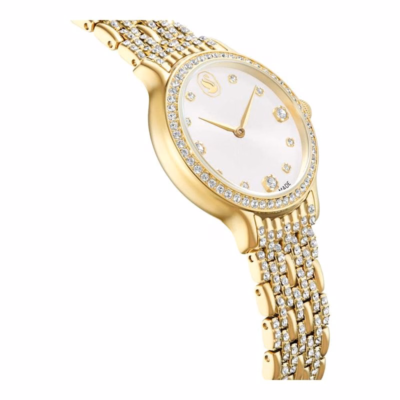 Imber Uhr, Swiss Made, Metallarmband, goldfarben, goldfarbenes Finish