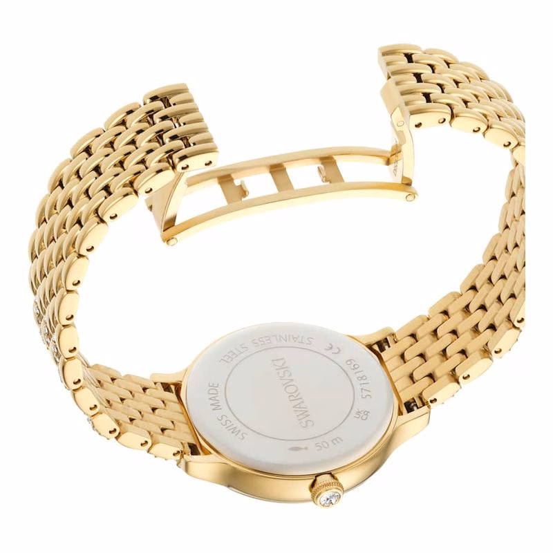 Imber Uhr, Swiss Made, Metallarmband, goldfarben, goldfarbenes Finish