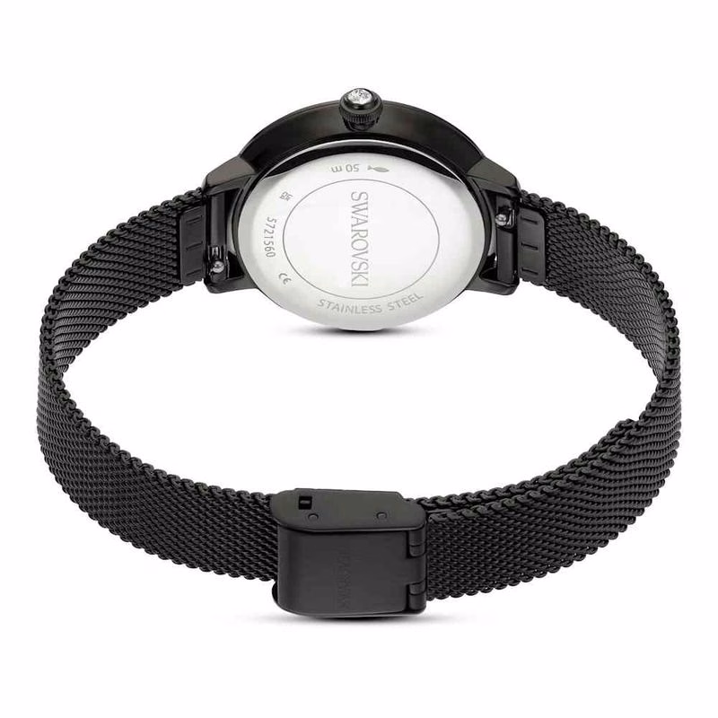 Certa Uhr, Metallarmband, Schwarz, Schwarze Oberfläche