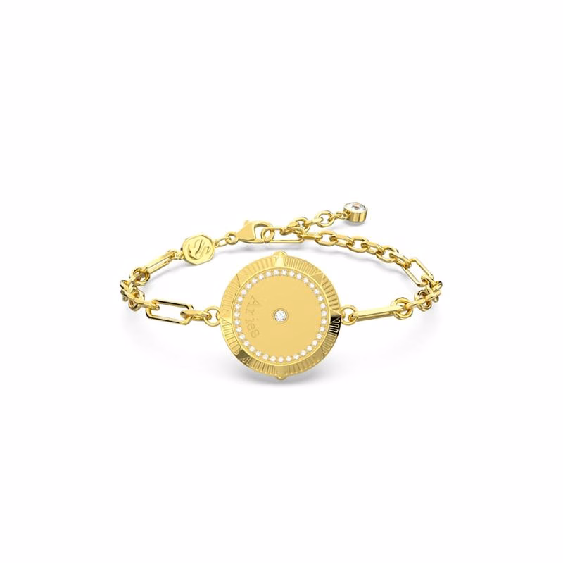 Sternzeichen-Armband, Widder, Goldfarben, Goldplattiert