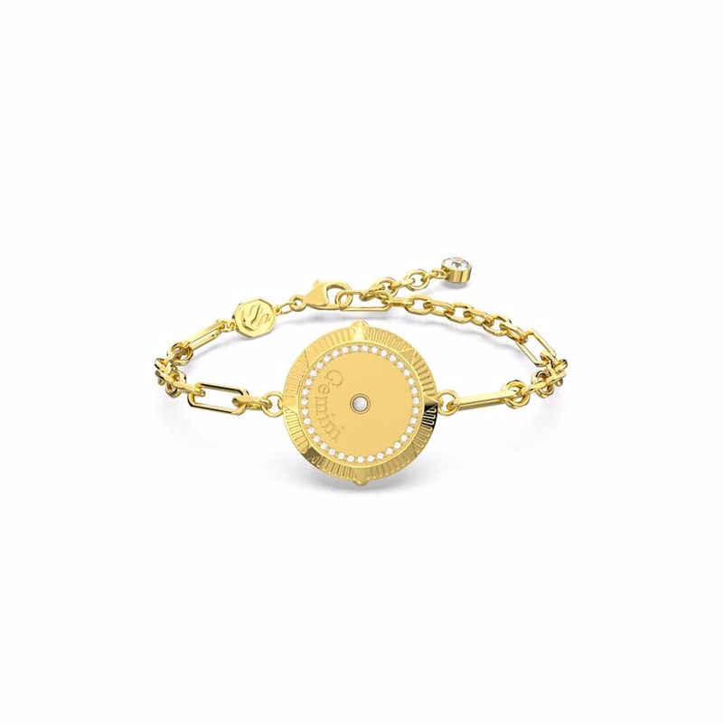Sternzeichen-Armband, Zwillinge, Goldfarben, Goldplattiert